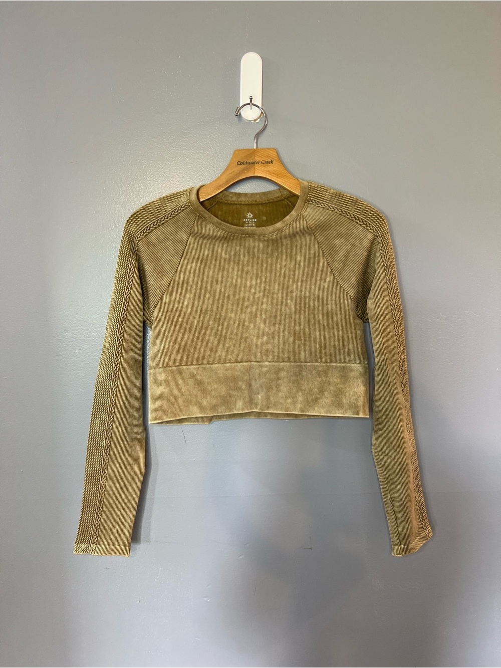 OFFLINE by Aerie seamless long-sleeve crop top